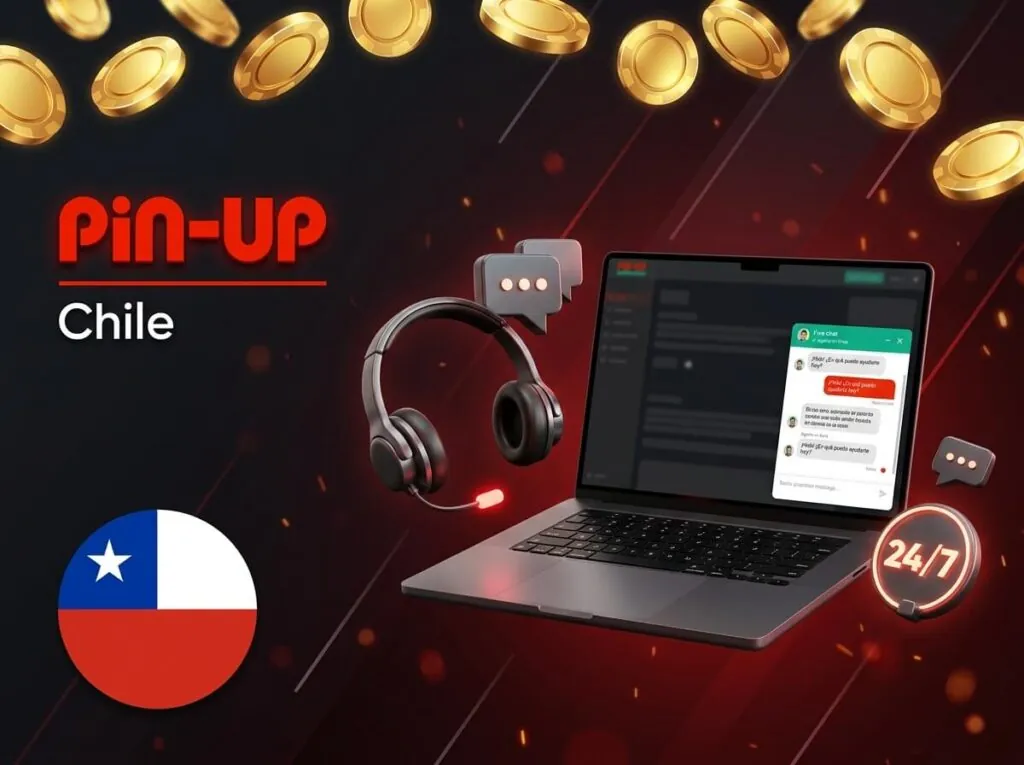 Atención al cliente de Pin-Up Chile disponible las 24 horas.